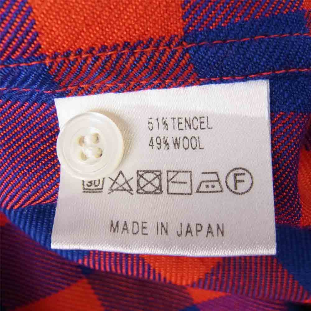 ユナイタス 18AW  Maasai Check Shirt マサイチェック テンセルウール シャツ 3【美品】【中古】