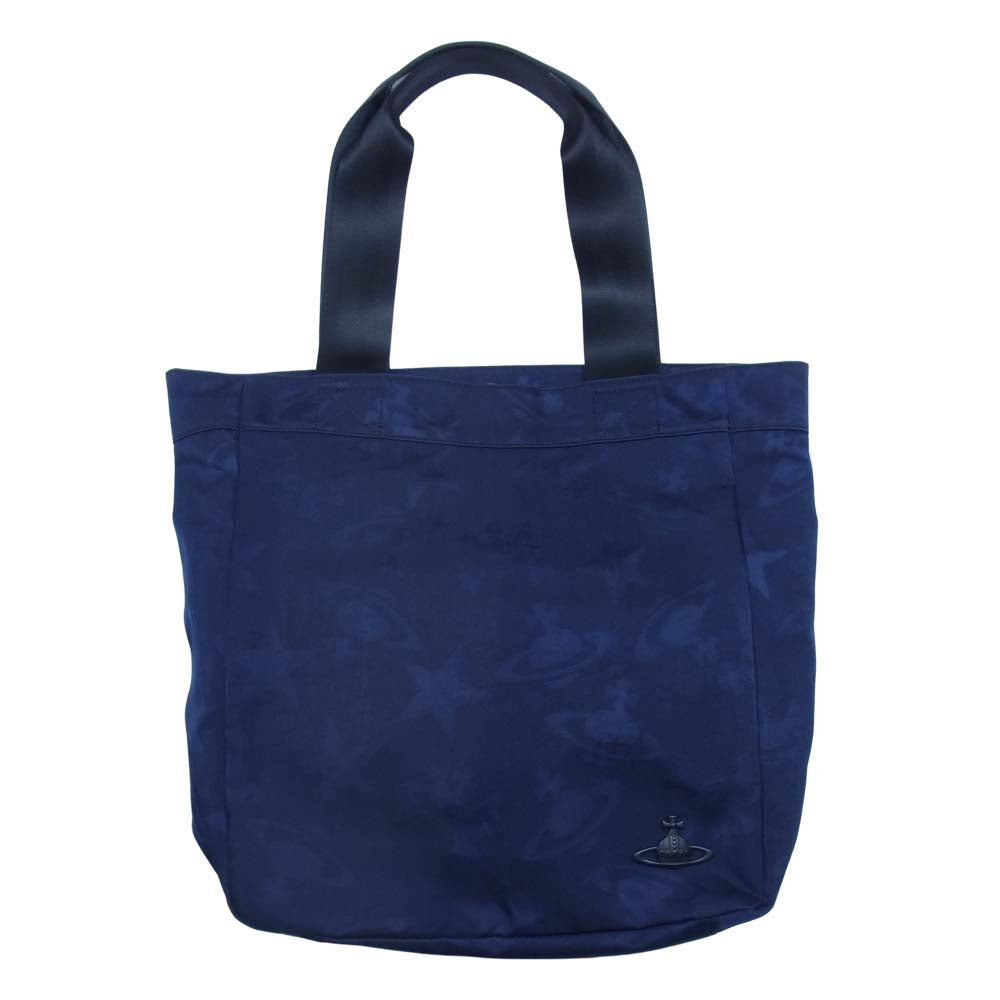 Vivienne Westwood ヴィヴィアンウエストウッド RTM3262869 ロゴ オーブ トート バッグ ダークネイビー系【中古】