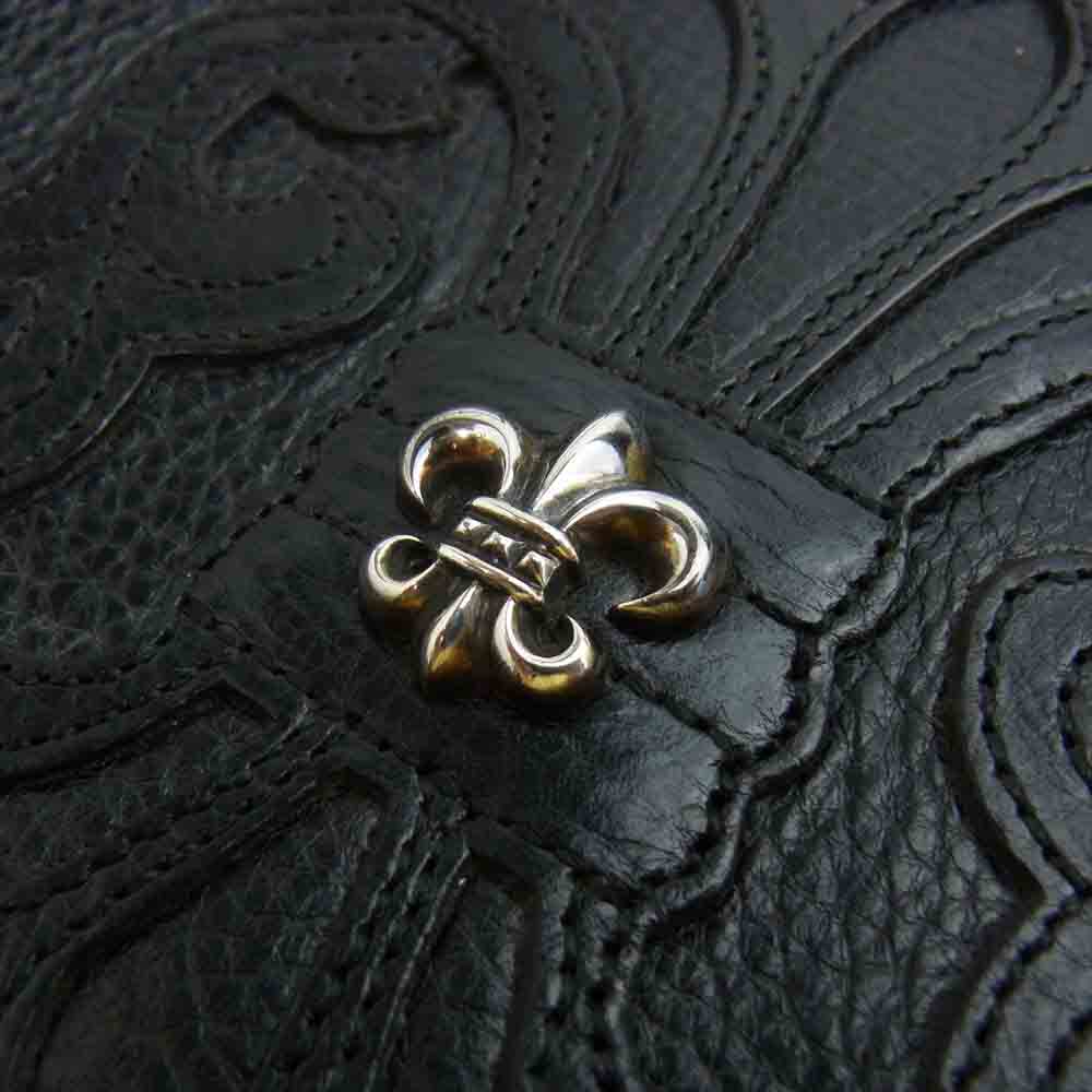 CHROME HEARTS クロムハーツ（原本有） SQ PKT BS FLR W/SML スクエアポケット BSフレア ブラック系【美品】【中古】