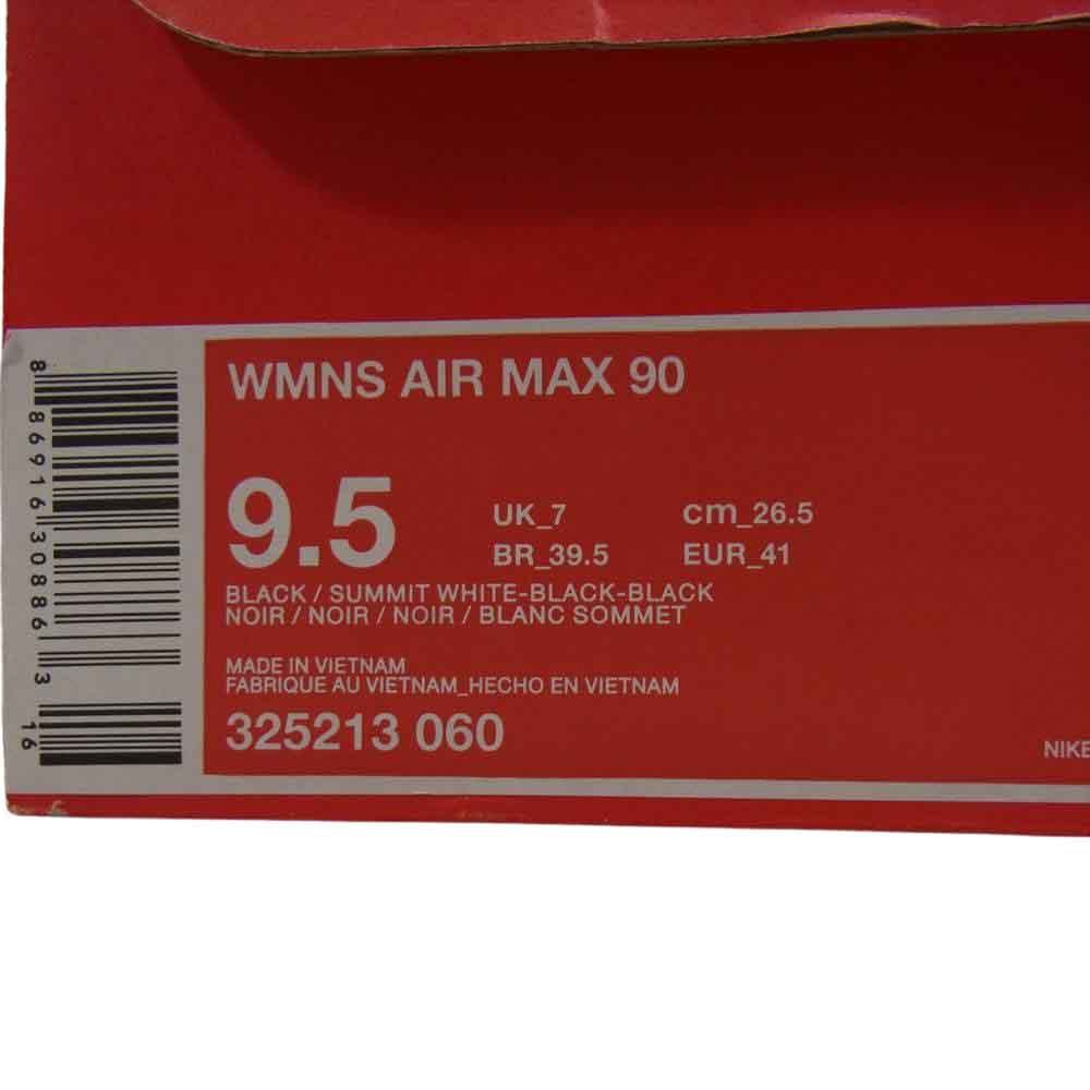 NIKE ナイキ 325213-060 WMNS AIR MAX 90 ウィメンズ エアマックス 90 ブラック系 26.5cm【中古】