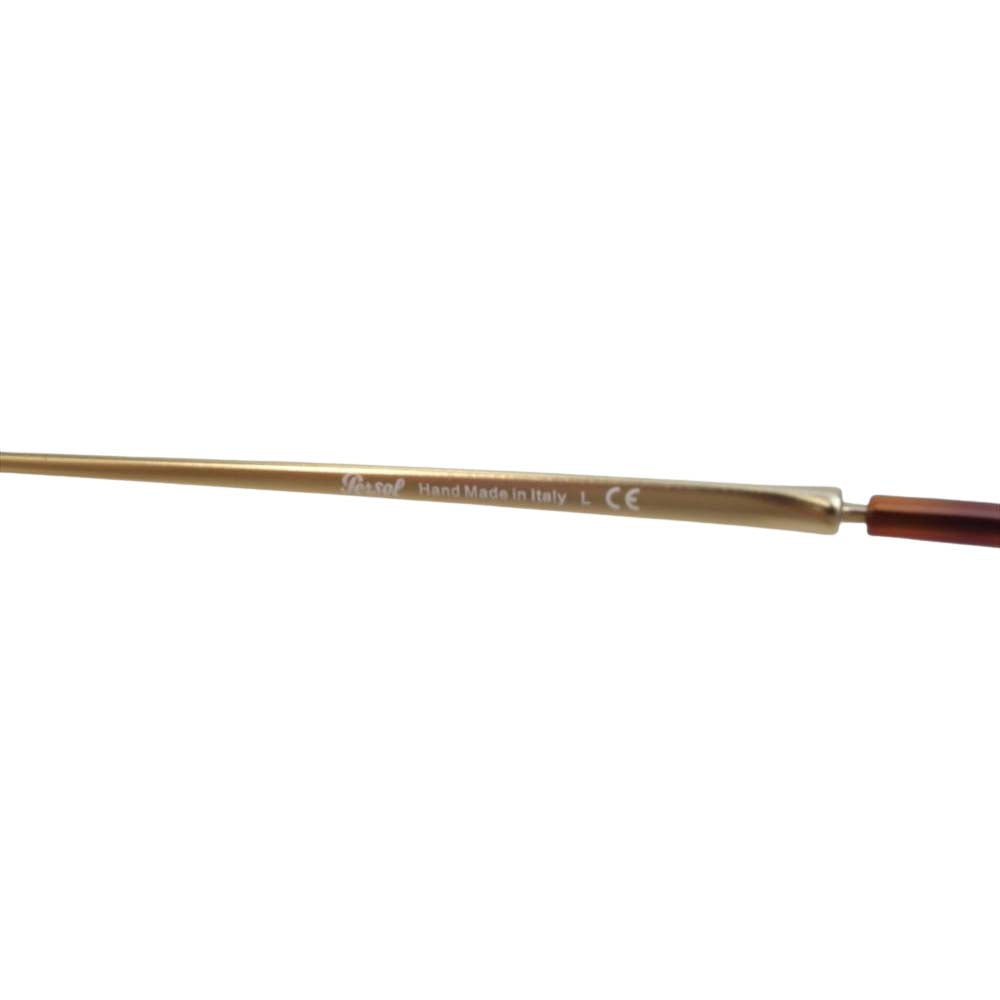 ペルソール 3091-S-M サングラスレンズ付属 度入り アイウェア メガネ ブラウン系【中古】
