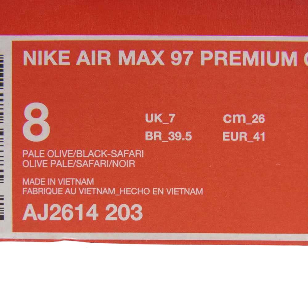 NIKE ナイキ AJ2614-203 AIR MAX 97 PREMIUM QS エアマックス 97 プレミアム グリーン系 26cm【中古】