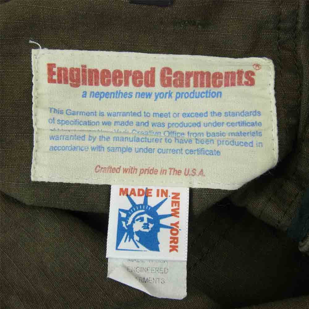 Engineered Garments エンジニアードガーメンツ リップストップ 8ポケット ファティーグ ベイカー パンツ カーキ系 XS【中古】