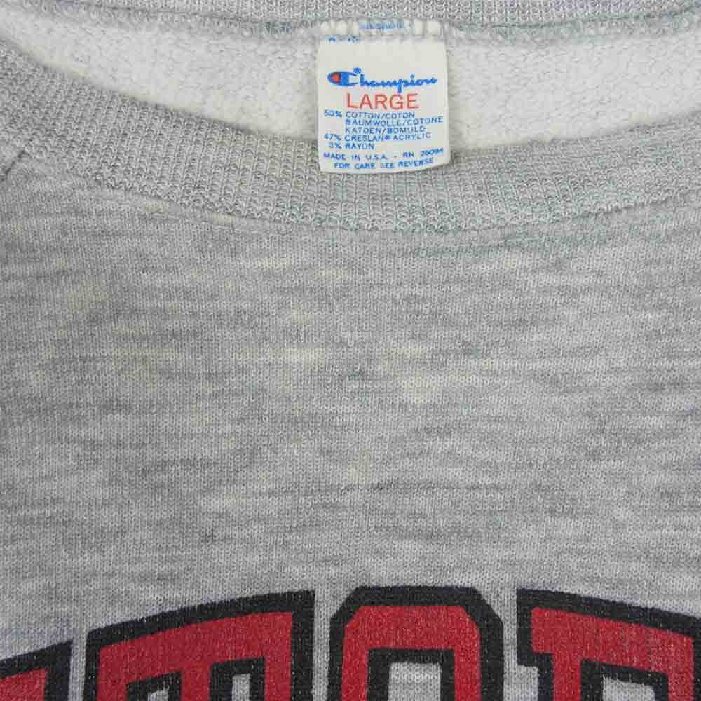 Champion チャンピオン 80s ヴィンテージ トリコタグ USA製 スウェット トレーナー グレー系 L【中古】