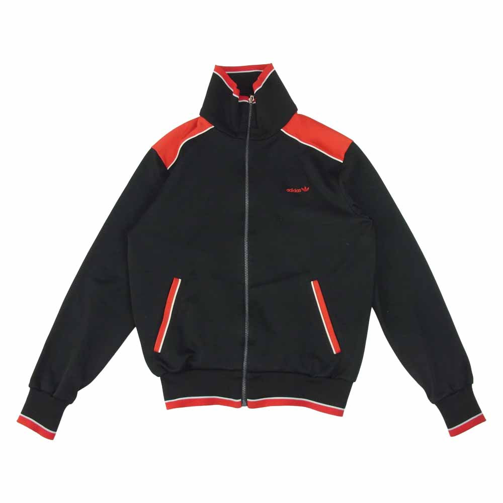 adidas アディダス ATS-72 60s70s ヴィンテージ デサント製 西ドイツ ジャージ トラック ジャケット ブラック系 L【中古】