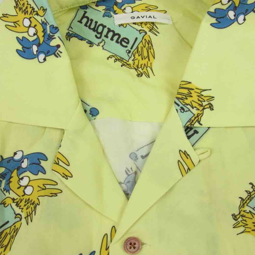 GAVIAL ガヴィル GVL-21SST-0462 HUGME! S/S ALOHA SHIRTS 半袖 アロハ シャツ イエロー系 S【中古】
