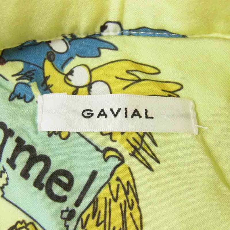 GAVIAL ガヴィル GVL-21SST-0462 HUGME! S/S ALOHA SHIRTS 半袖 アロハ シャツ イエロー系 S【中古】