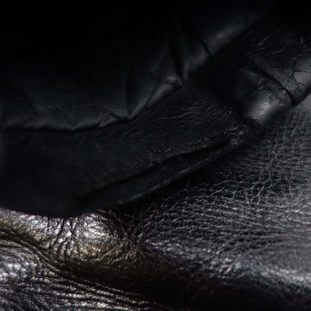 VANSON バンソン TYPE-B シングル ライダース ジャケット ブラック系 36【中古】