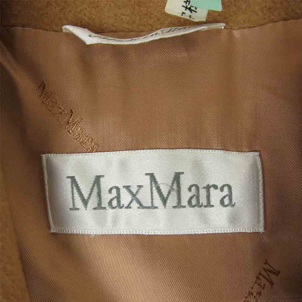 MAX MARA マックスマーラ 白タグ イタリア製 キャメル100％ ロング