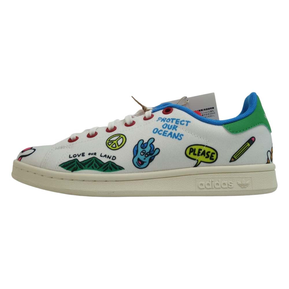 adidas アディダス FY2686 STAN SMITH J PRIMEBLUE スタンスミス プライムブルー スニーカー マルチカラー系 23.5cm【新古品】【未使用】【中古】