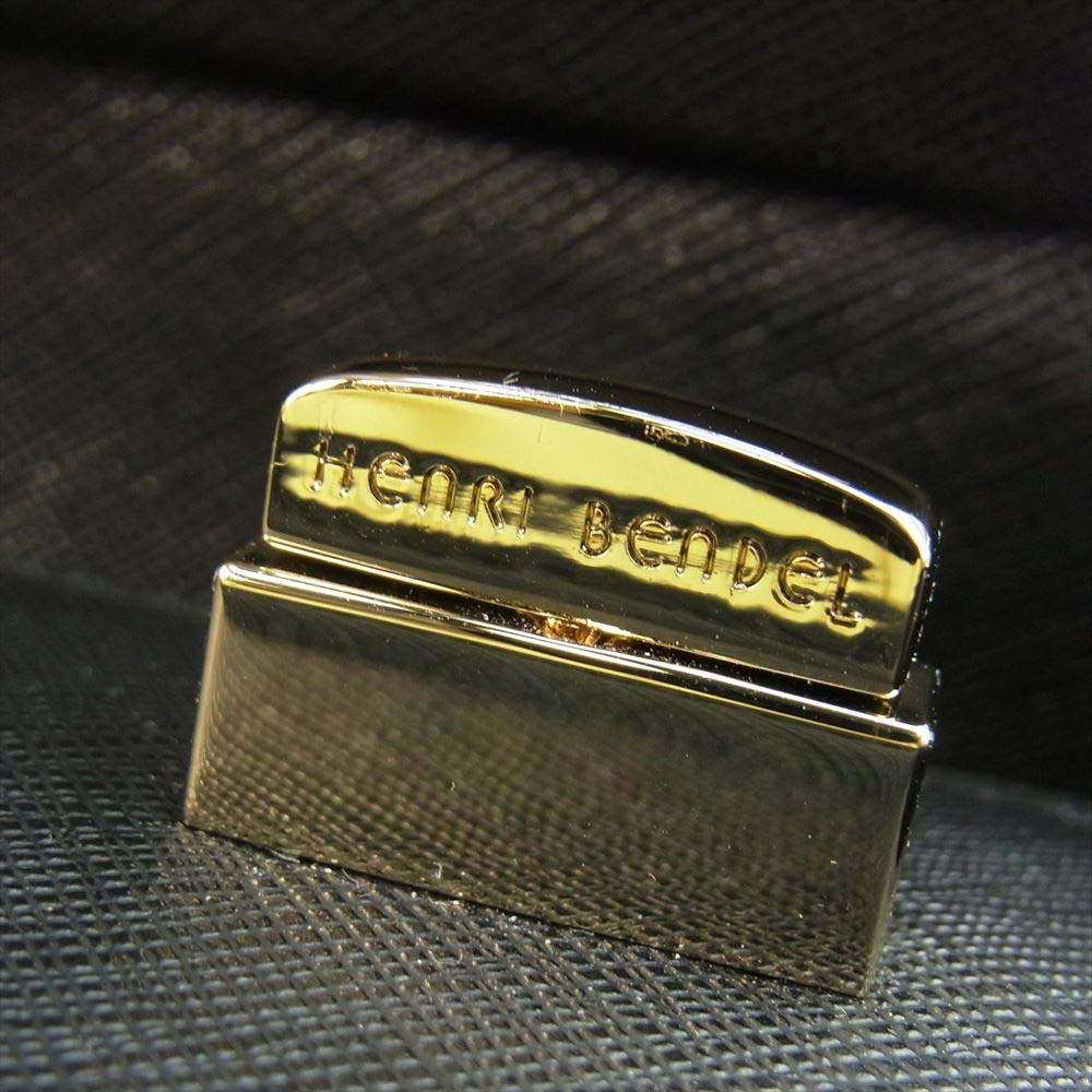 ヘンリベンデル 2way ショルダー ハンドバッグ フラワー モチーフ スタッズ ブラック系【中古】
