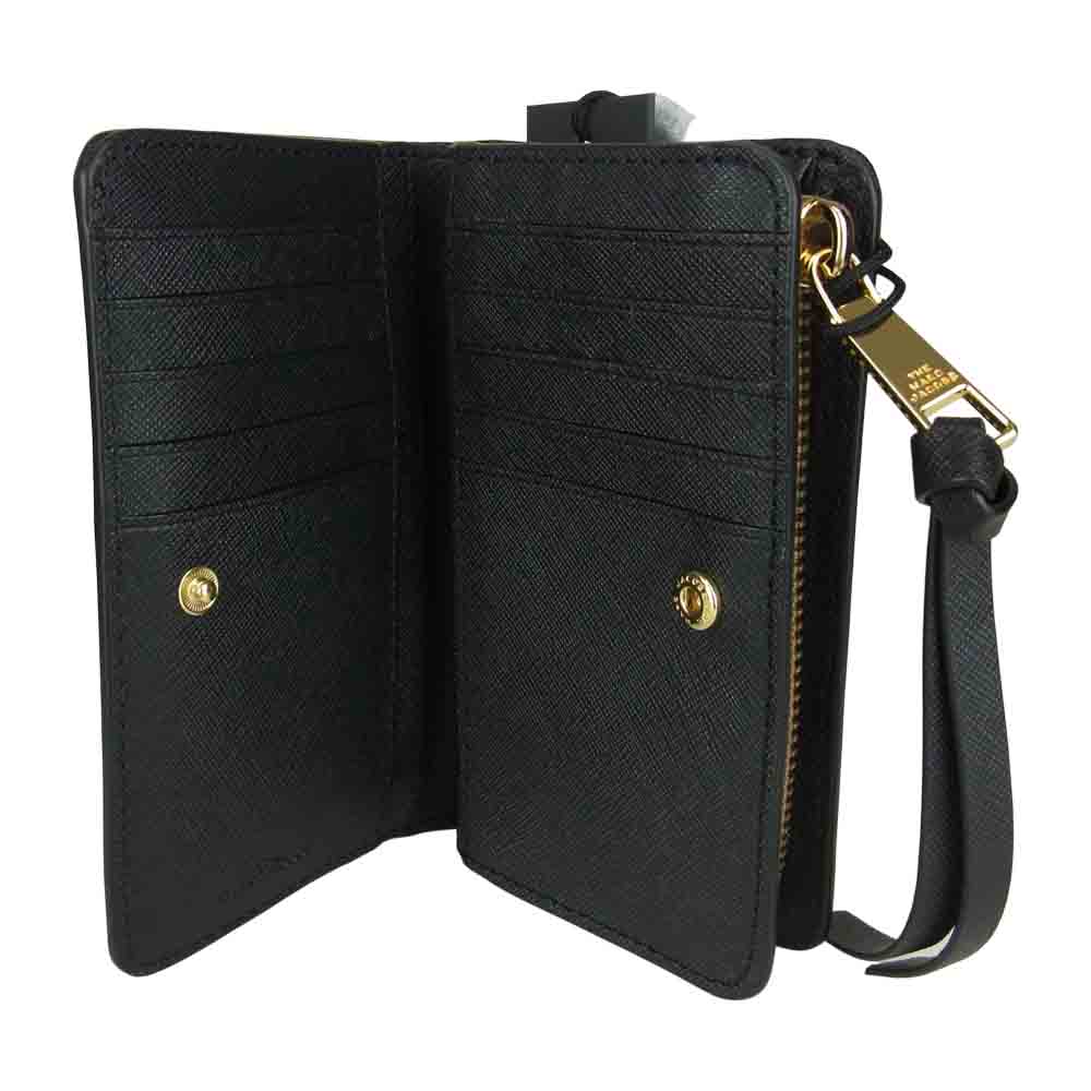 MARC JACOBS マークジェイコブス M0016165 Snapshot Magda Archer Slgs 二つ折り 財布 ブラック系【新古品】【未使用】【中古】