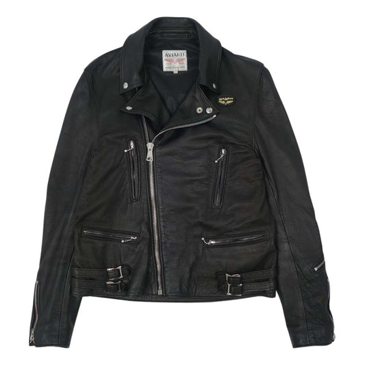 Lewis Leathers ルイスレザー × THE REAL McCOY'S リアルマッコイズ LIGHTNING ライトニング ディアスキン タイトフィット ブラック系 42【中古】