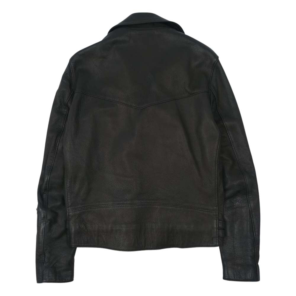 Lewis Leathers ルイスレザー × THE REAL McCOY'S リアルマッコイズ LIGHTNING ライトニング ディアスキン タイトフィット ブラック系 42【中古】