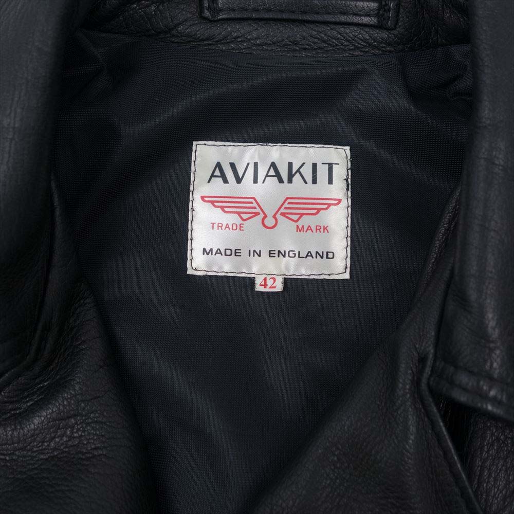 Lewis Leathers ルイスレザー × THE REAL McCOY'S リアルマッコイズ LIGHTNING ライトニング ディアスキン タイトフィット ブラック系 42【中古】