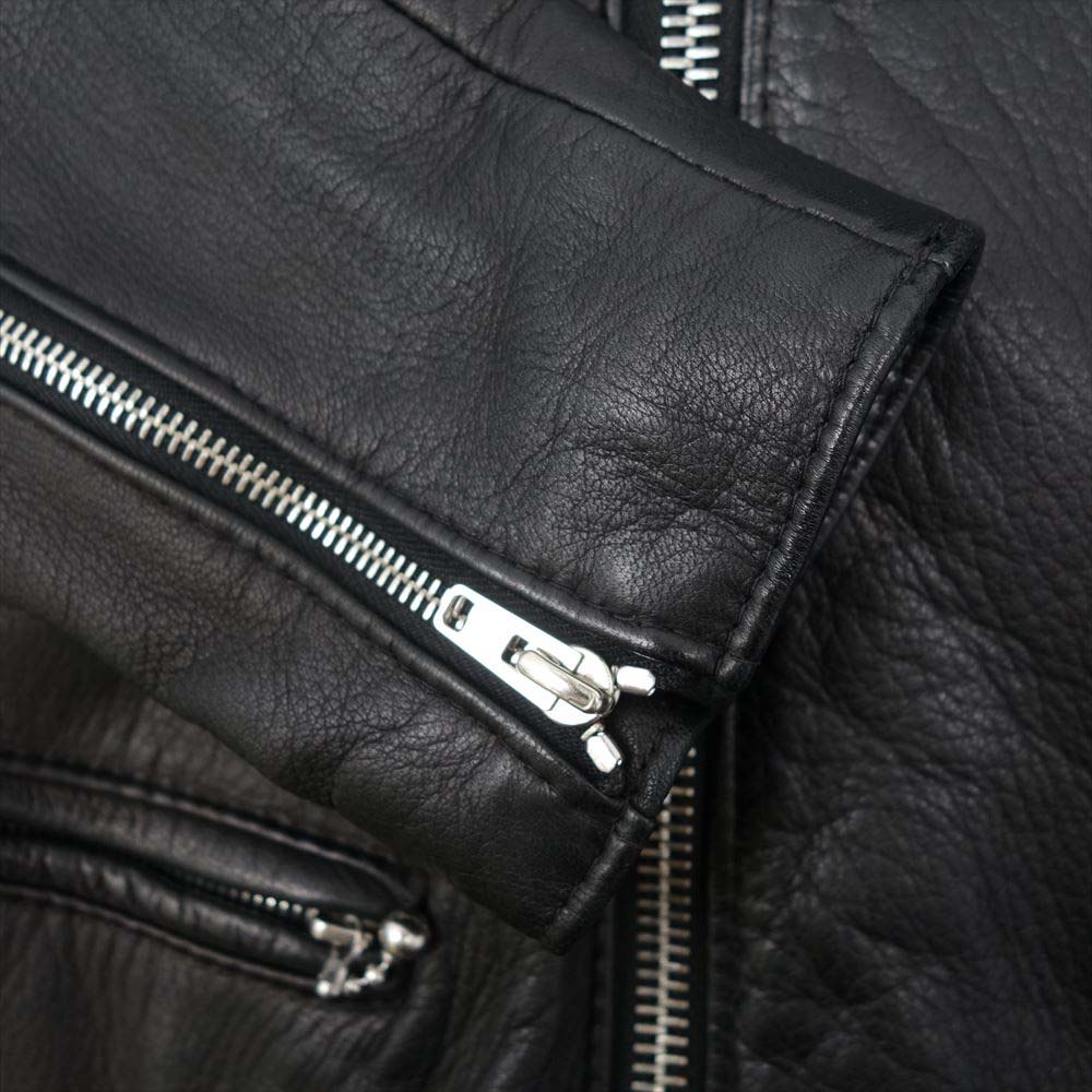 Lewis Leathers ルイスレザー × THE REAL McCOY'S リアルマッコイズ LIGHTNING ライトニング ディアスキン タイトフィット ブラック系 42【中古】