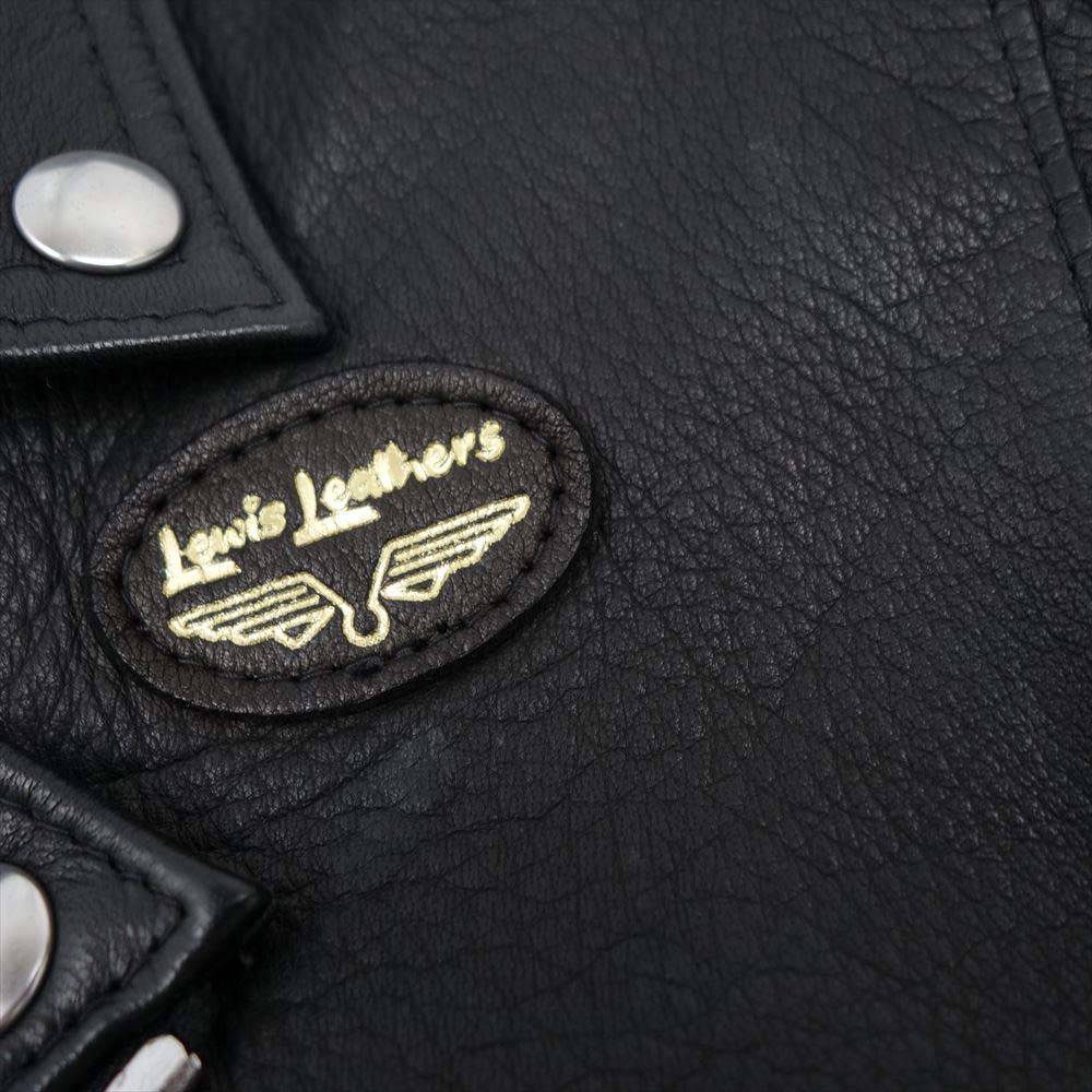 Lewis Leathers ルイスレザー × THE REAL McCOY'S リアルマッコイズ LIGHTNING ライトニング ディアスキン タイトフィット ブラック系 42【中古】