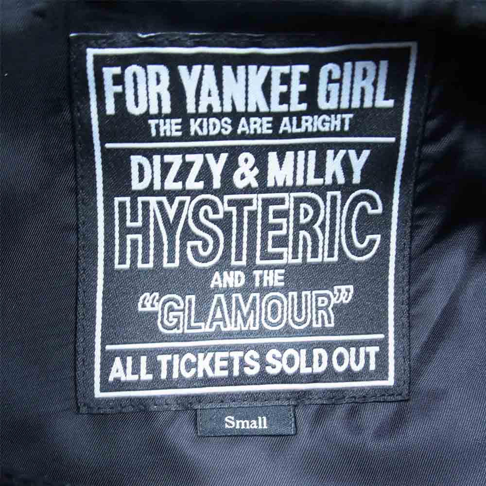 HYSTERIC GLAMOUR ヒステリックグラマー 02213LB02 ゴートレザー シングル ライダース ジャケット ブラック系 S【新古品】【未使用】【中古】