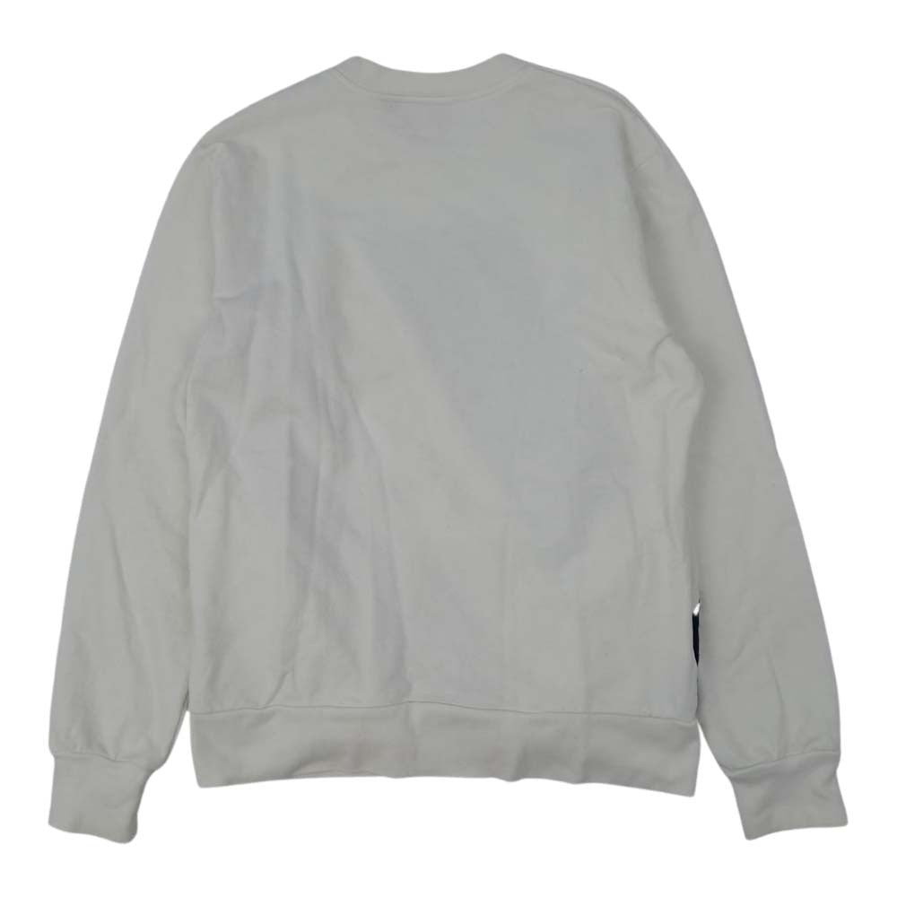 Supreme シュプリーム 15SS Athletic Split Crewneck アスレチック スプリト クルーネック スウェット トレーナー ホワイト系 M【中古】