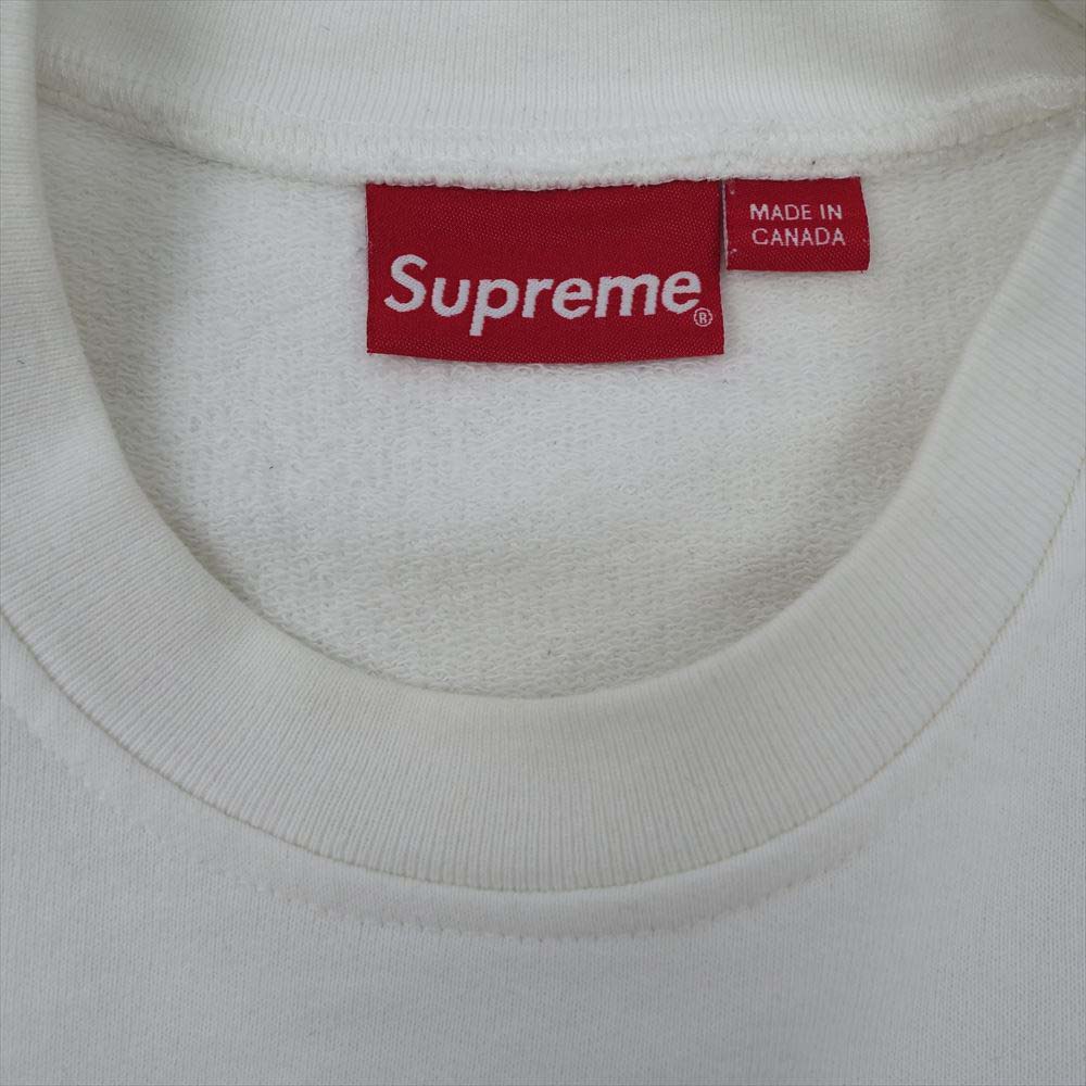 Supreme シュプリーム 15SS Athletic Split Crewneck アスレチック スプリト クルーネック スウェット トレーナー ホワイト系 M【中古】