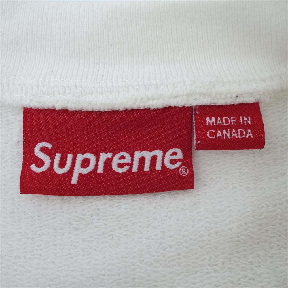 Supreme シュプリーム 15SS Athletic Split Crewneck アスレチック スプリト クルーネック スウェット トレーナー ホワイト系 M【中古】