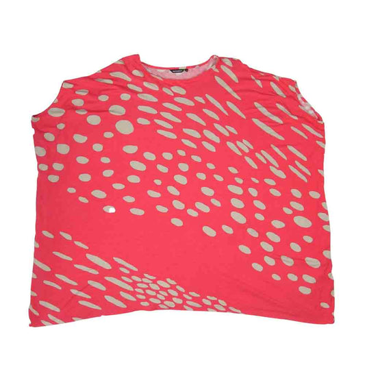 marimekko マリメッコ SULKA/040424 ドット柄 ボックスシルエット チュニック ピンク系 M【中古】