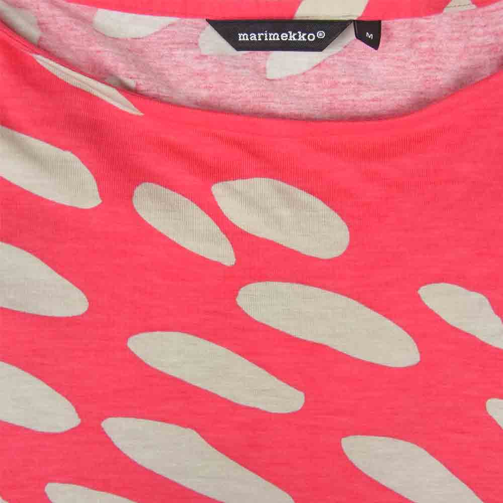 marimekko マリメッコ SULKA/040424 ドット柄 ボックスシルエット チュニック ピンク系 M【中古】