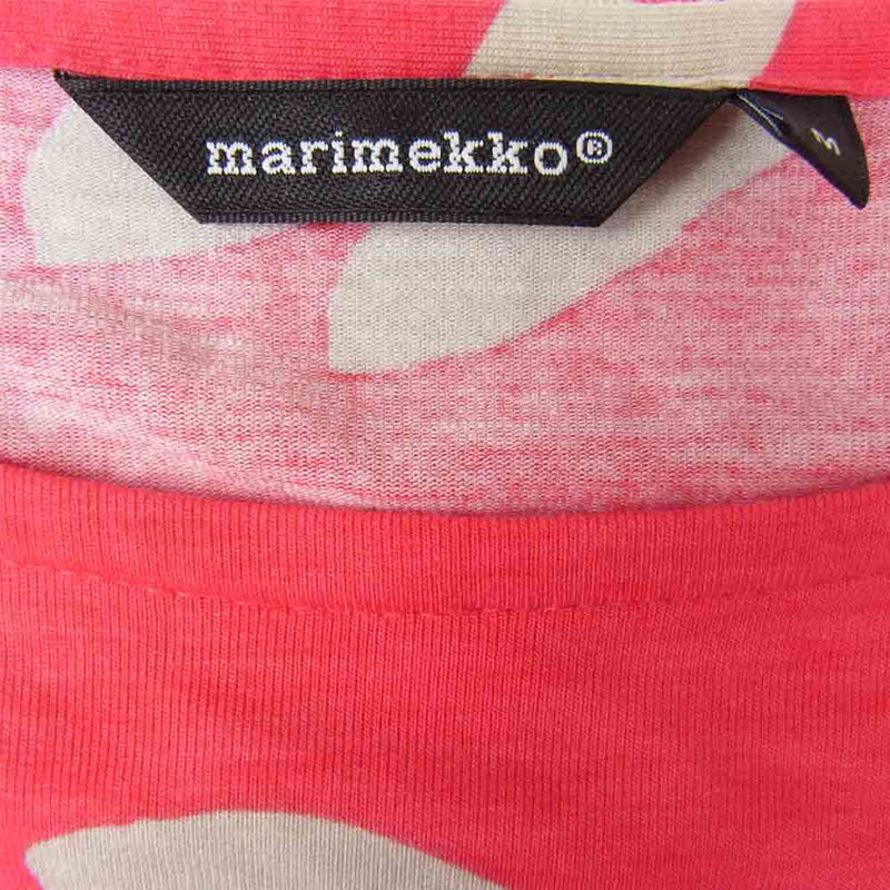 marimekko マリメッコ SULKA/040424 ドット柄 ボックスシルエット チュニック ピンク系 M【中古】