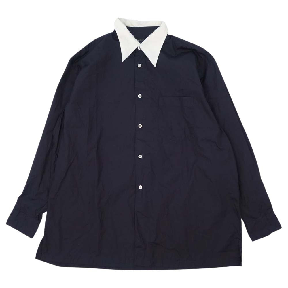 COMME des GARCONS コムデギャルソン HOMME PLUS ヴィンテージ オムプリュス 90s AD1991 PB-050030 襟切替 サイドスリット シャツ ネイビー系 表記なし【中古】