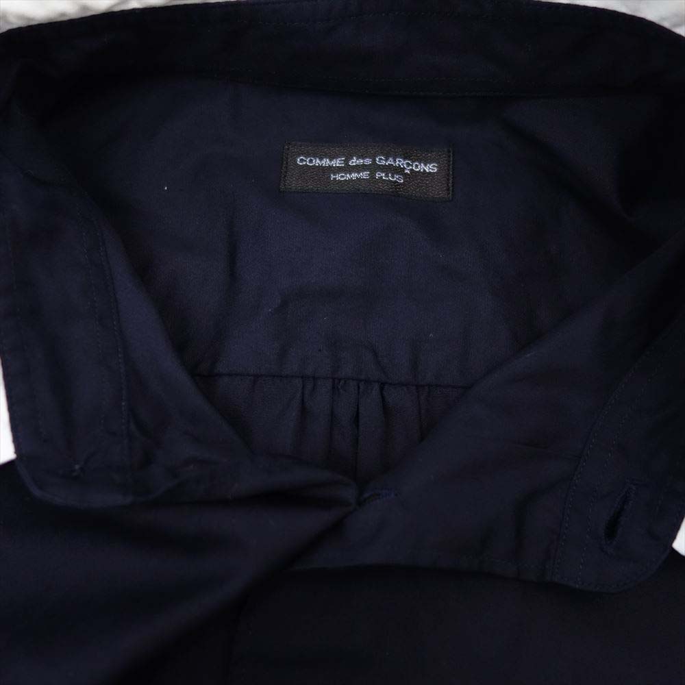 COMME des GARCONS コムデギャルソン HOMME PLUS ヴィンテージ オムプリュス 90s AD1991 PB-050030 襟切替 サイドスリット シャツ ネイビー系 表記なし【中古】