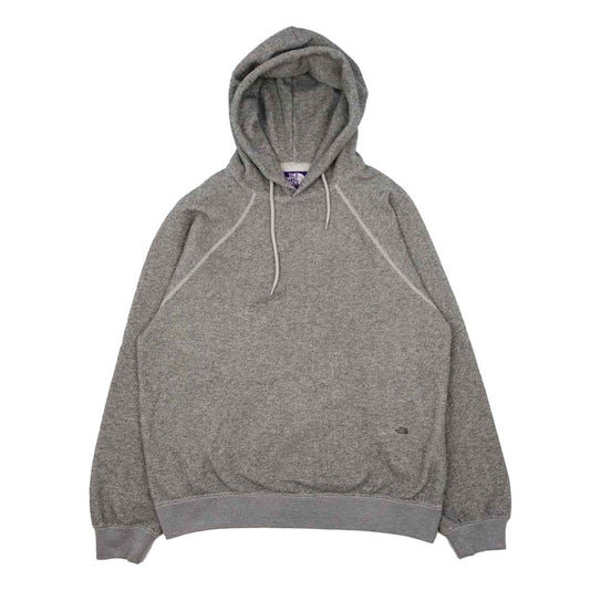 THE NORTH FACE ノースフェイス NT6053N パープルレーベル パックフィールド フーデッド スウェット シャツ グレー系 XL【中古】