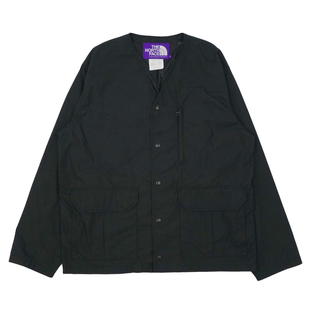 THE NORTH FACE ノースフェイス NP2102N パープルレーベル Midweight 65/35 Hopper Field Cardigan ミッドウェイト ホッパー フィールド カーディガン ブラック系 XL【中古】