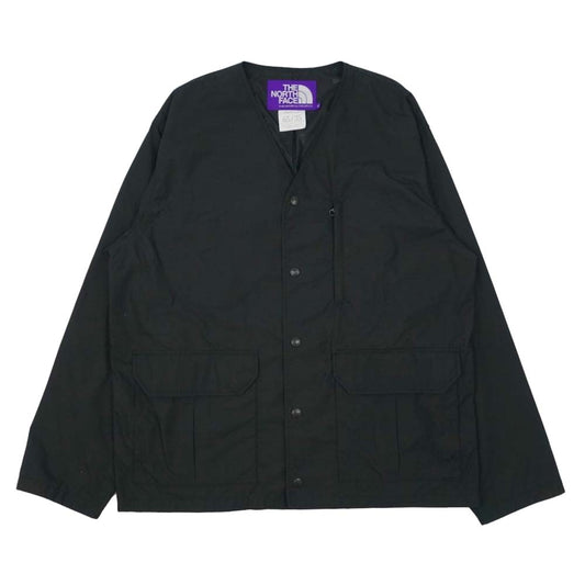 THE NORTH FACE ノースフェイス NP2102N パープルレーベル Midweight 65/35 Hopper Field Cardigan ミッドウェイト ホッパー フィールド カーディガン ブラック系 XL【中古】