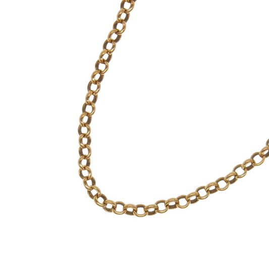 CHROME HEARTS クロムハーツ（原本無） 22K NECKCHAIN 18inch ロール チェーン ゴールド系【美品】【中古】