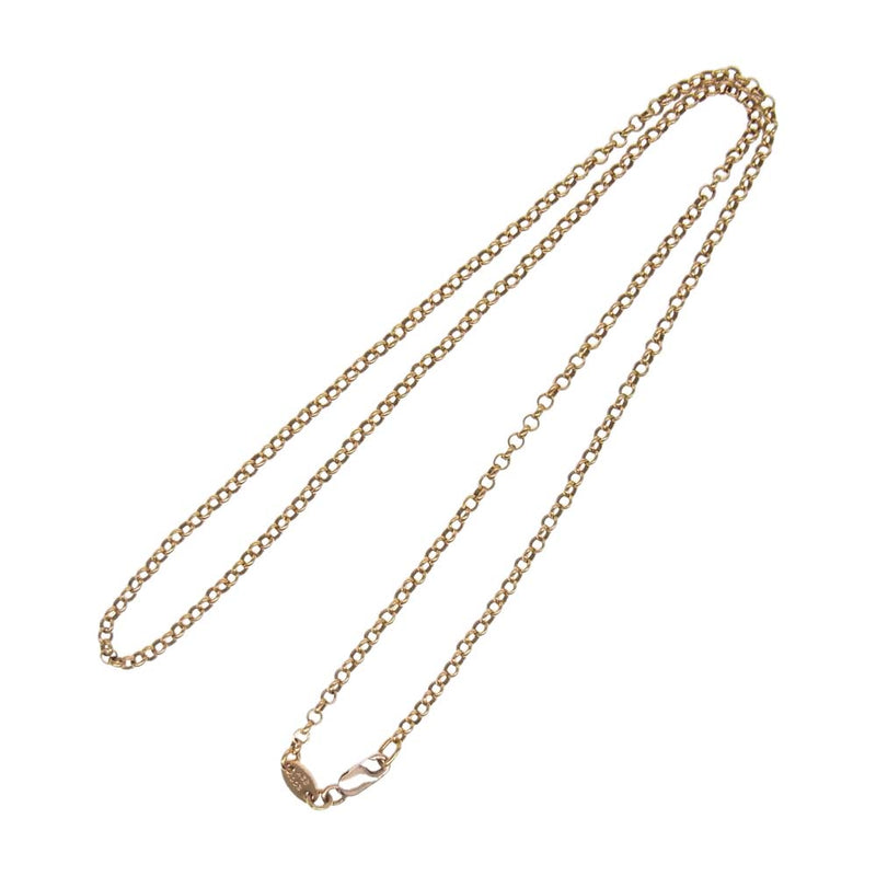 CHROME HEARTS クロムハーツ（原本無） 22K NECKCHAIN 18inch ロール チェーン ゴールド系【美品】【中古】