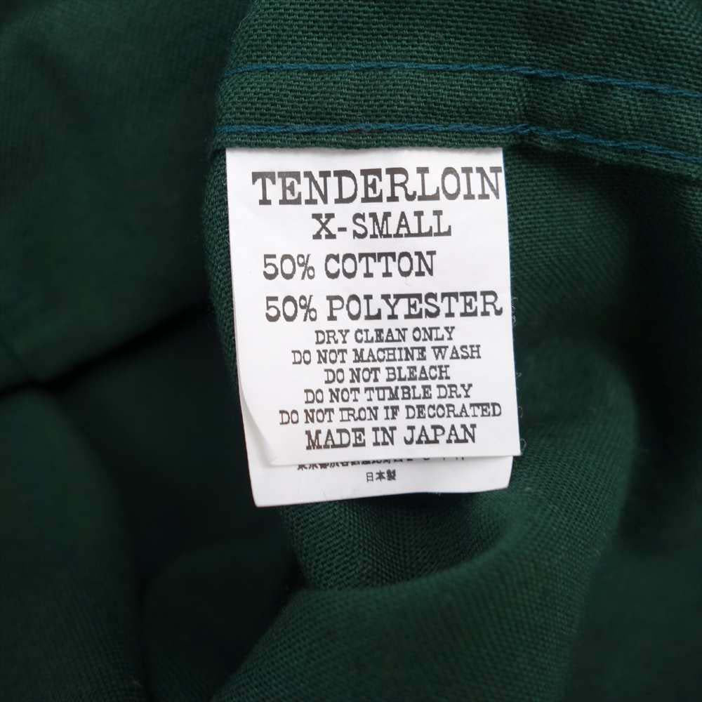 TENDERLOIN テンダーロイン T-BOWLS SHT 1 Long 　ボーリング シャツ グリーン系 XS【中古】