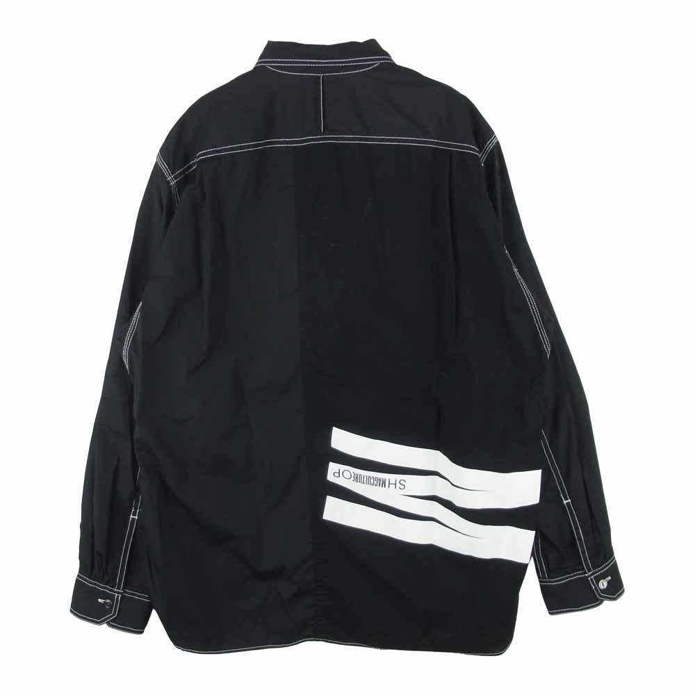 JUNYA WATANABE COMME des GARCONS MAN ジュンヤワタナベコムデギャルソンマン AD2019 WE-B030 WORK DETAIL SHIRT ワーク ディティール 長袖 シャツ ブラック系 S【美品】【中古】