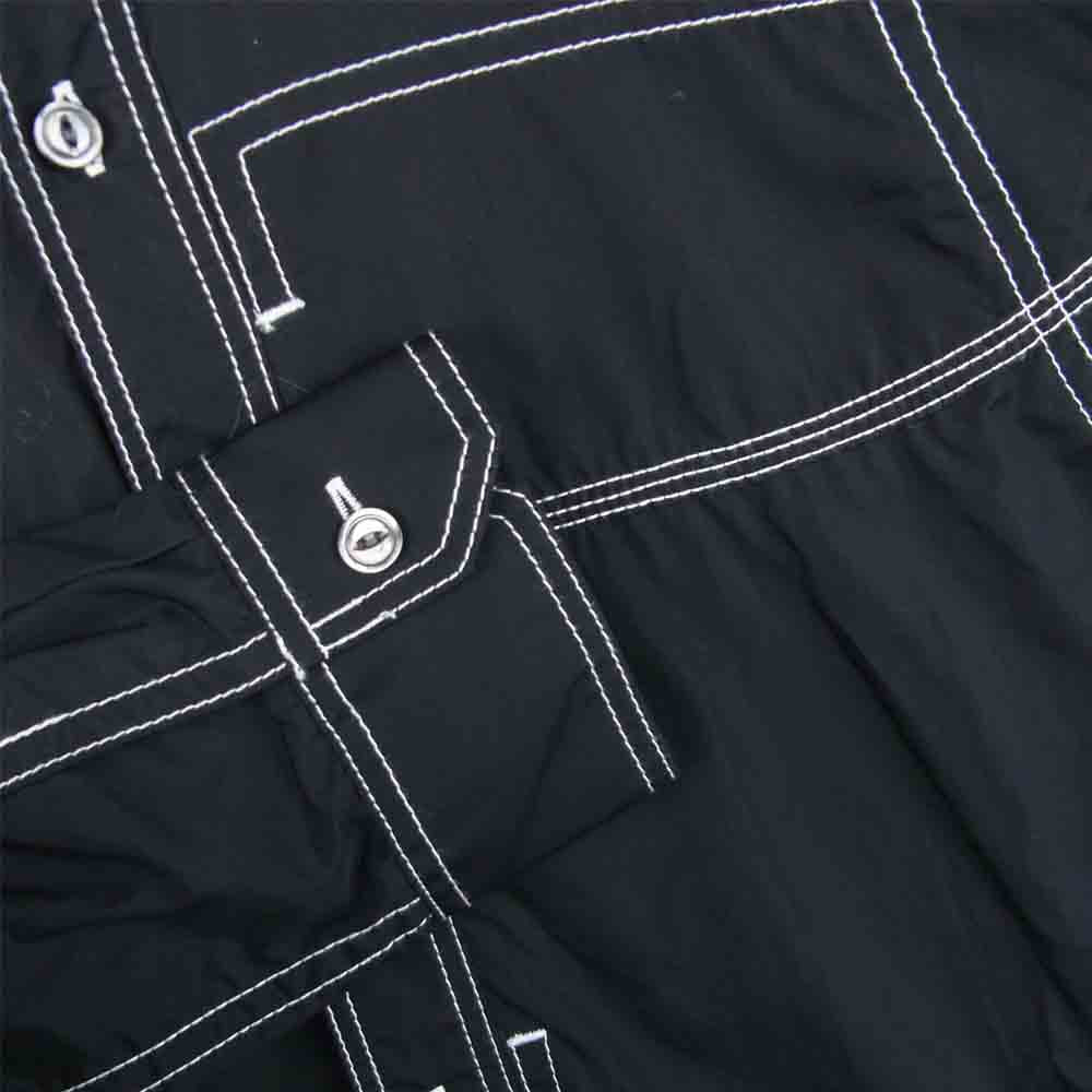 JUNYA WATANABE COMME des GARCONS MAN ジュンヤワタナベコムデギャルソンマン AD2019 WE-B030 WORK DETAIL SHIRT ワーク ディティール 長袖 シャツ ブラック系 S【美品】【中古】