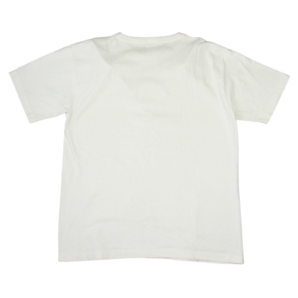 STANDARD CALIFORNIA スタンダードカリフォルニア × Champion チャンピオン USA製 T1011 染み込み プリント Tシャツ ホワイト系 L【中古】