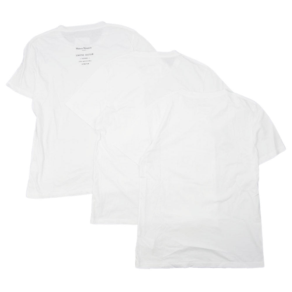 MAISON MARGIELA メゾンマルジェラ 18AW S30GC0651 limited editions ESTNATION ROPPONGI 15th Anniversary 3枚セット パックT 半袖 L【中古】