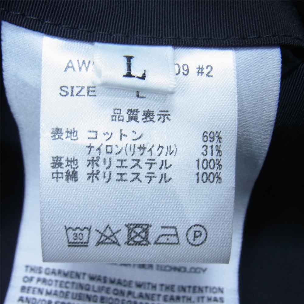 ウィリーチャバリア 21AW SUR-009 POLAR BEAR MAC #2 RECYCTEX カーコート ブラック系 L【中古】