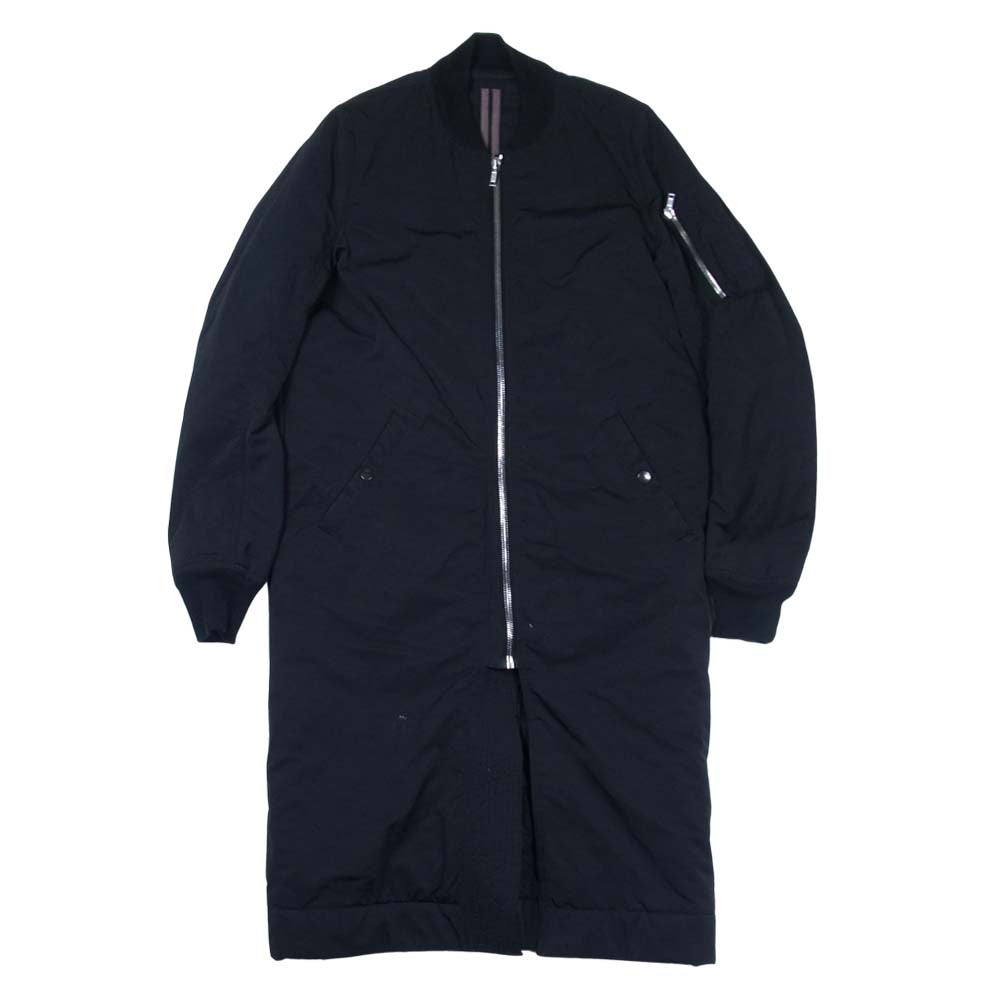 Rick Owens リックオウエンス DU16F8960-MU DRKSHDW ダークシャドウ ロング ボンバーコート MA-1 ブラック系 S【中古】