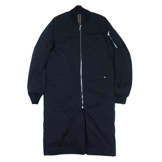 Rick Owens リックオウエンス DU16F8960-MU DRKSHDW ダークシャドウ ロング ボンバーコート MA-1 ブラック系 S【中古】