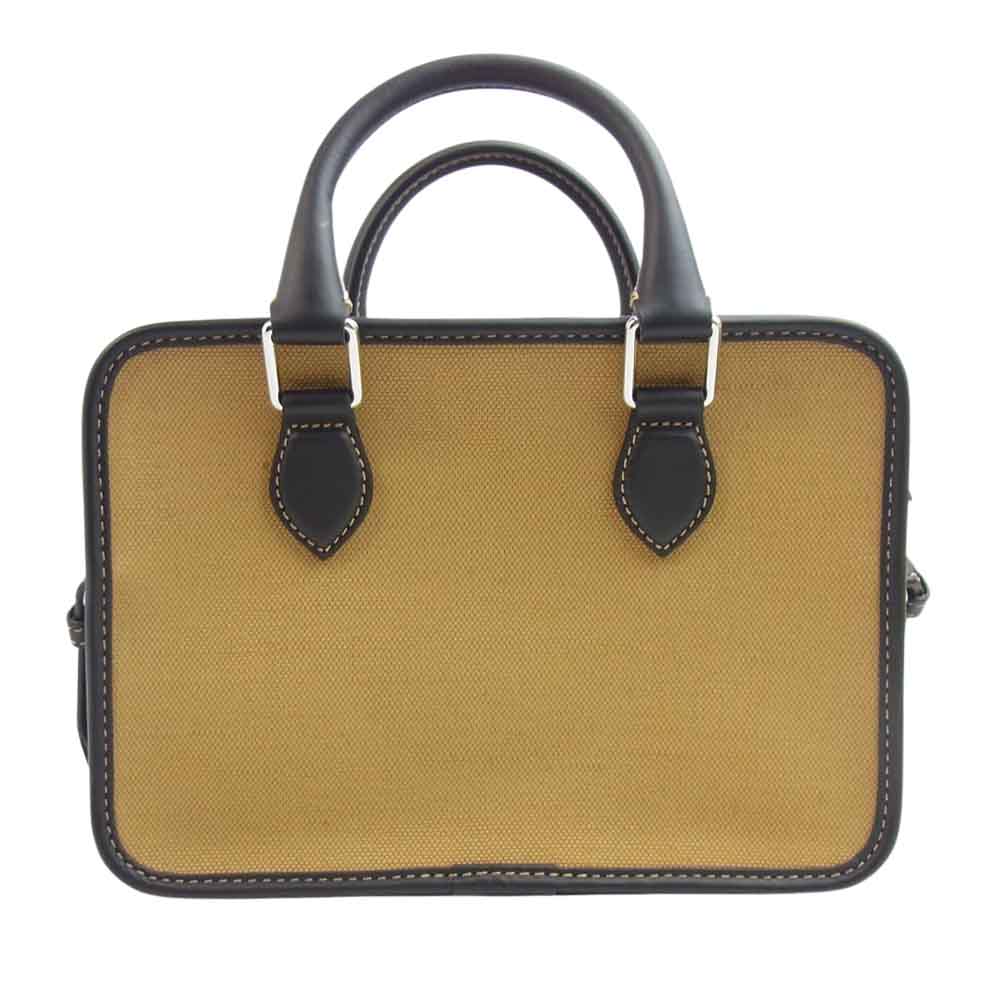 Berluti ベルルッティ キャンバス アンジュール ガリバー 2WAY ショルダー ハンド バッグ ライトブラウン系【極上美品】【中古】