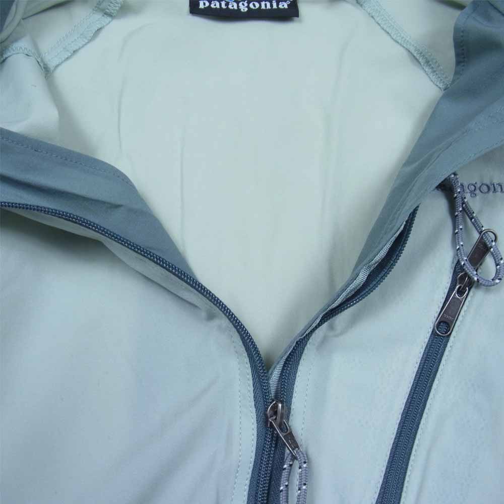 patagonia パタゴニア 02SS 24105 刺繍ロゴ STRECH VELOCITY SHELL ストレッチ ベロシティ シェルジャケット グレー系 L【中古】