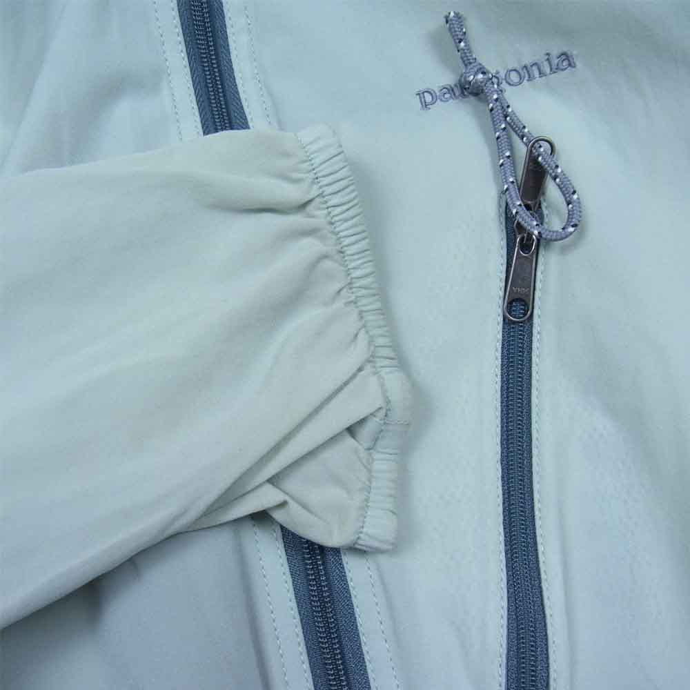 patagonia パタゴニア 02SS 24105 刺繍ロゴ STRECH VELOCITY SHELL ストレッチ ベロシティ シェルジャケット グレー系 L【中古】