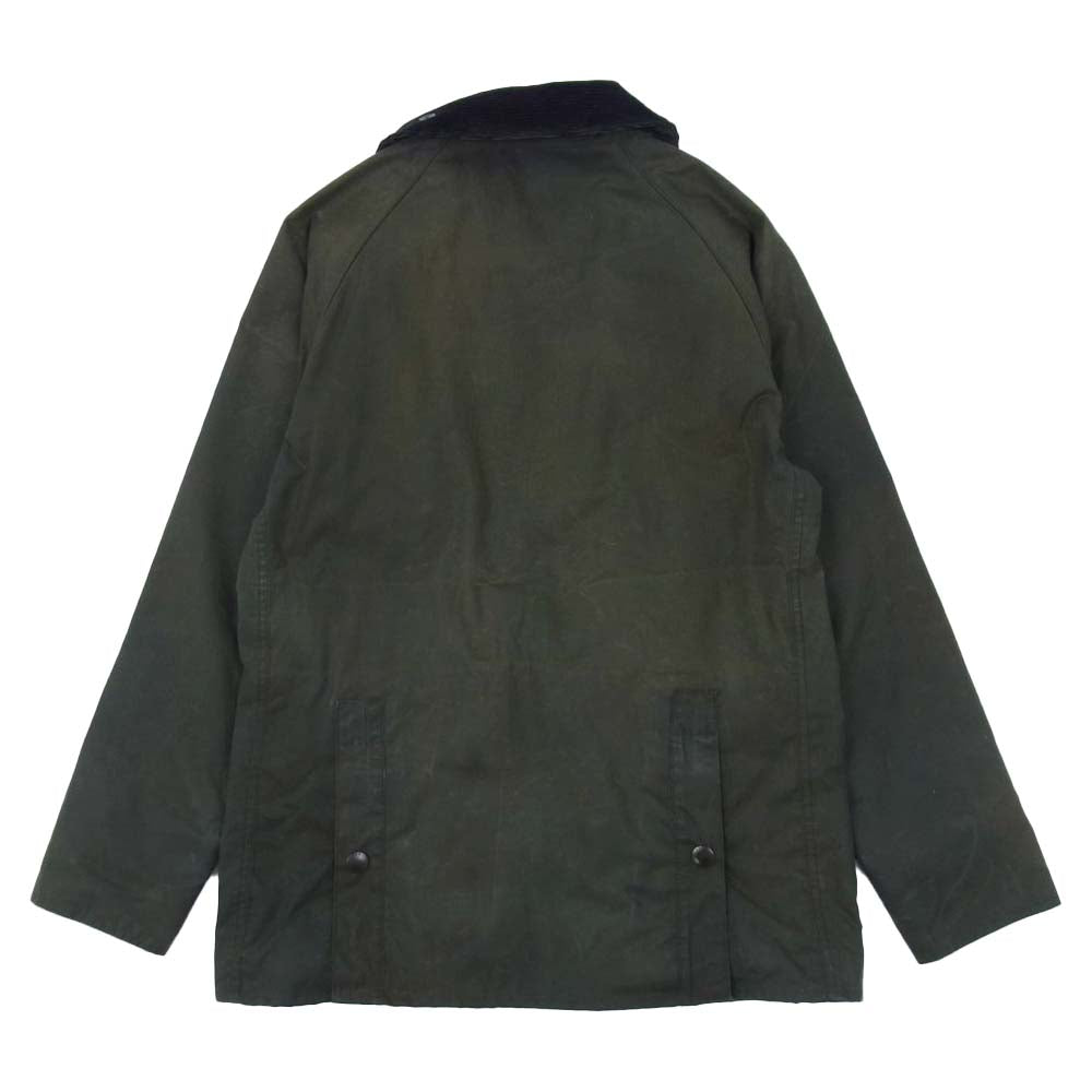 Barbour バブアー 1502085 SL Bedale wax Border Lining ビデイル スリムフィット ワックスコーティング オイルド ジャケット カーキ系 34【中古】