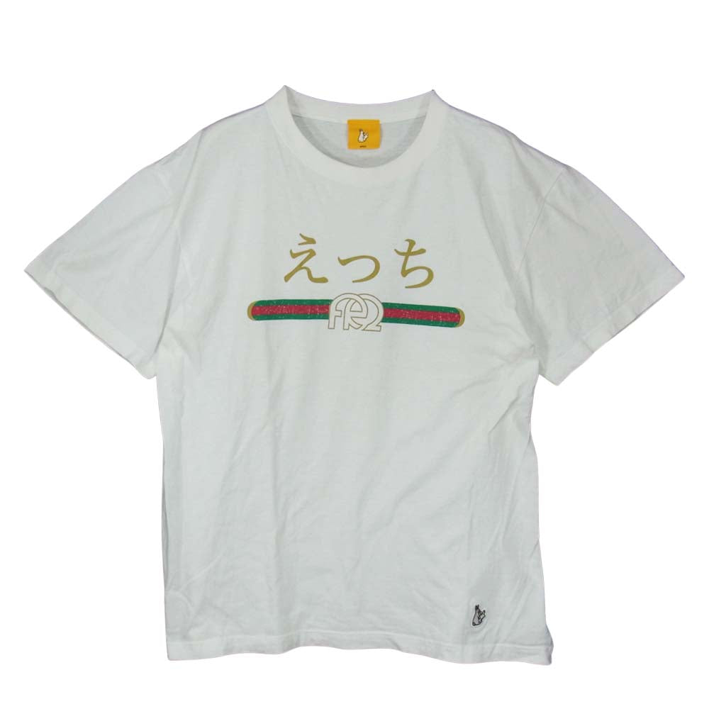 エフアールツー ”えっち”  半袖 Tシャツ ホワイト系 L【中古】