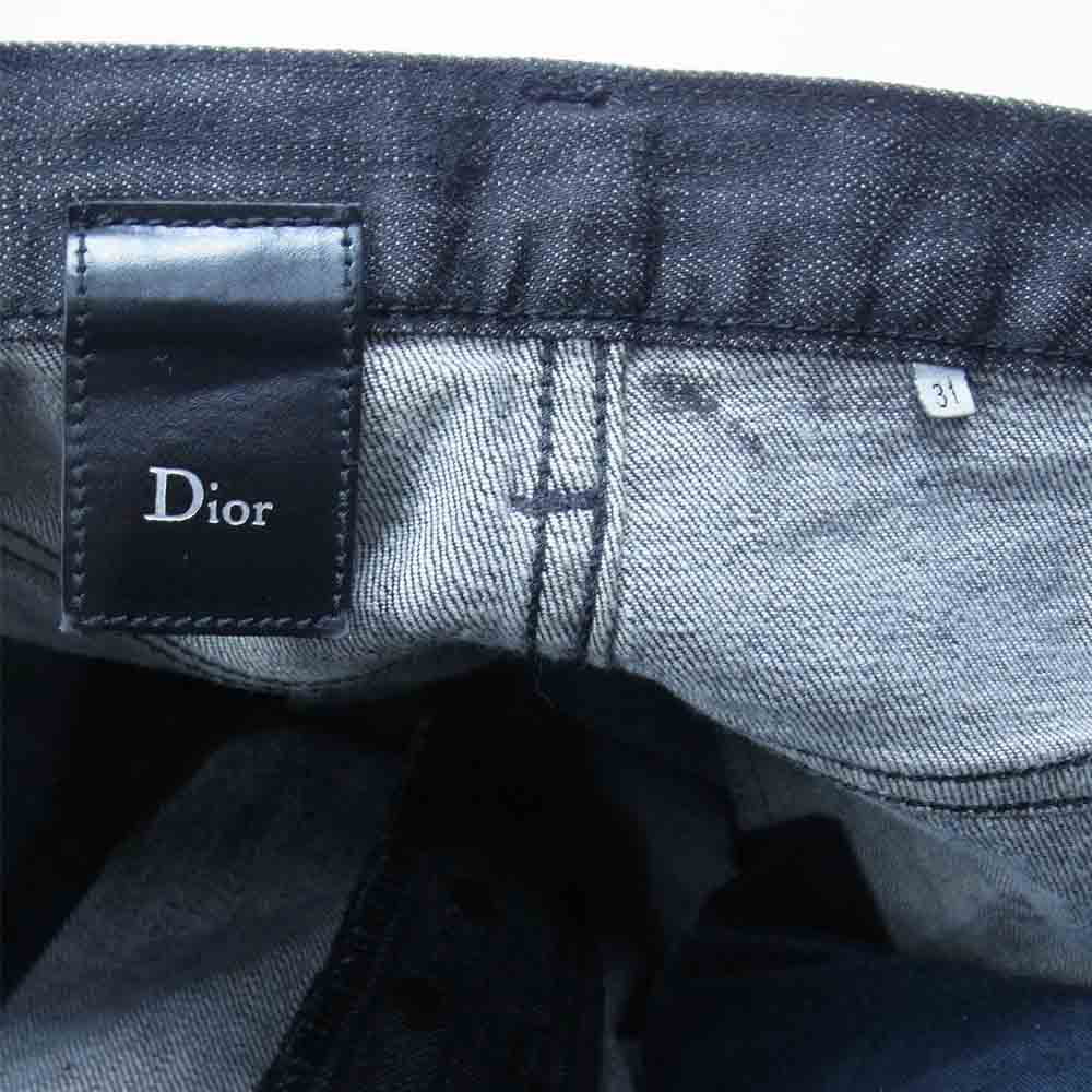 Dior ディオール 08AW 8H3111080894 国内正規品 クリス期 コーティング スキニー ブラック デニム ブラック系 31【中古】
