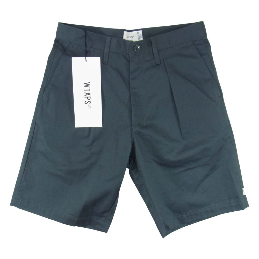 WTAPS ダブルタップス 21SS TUCK02 SHORTS COTTON TWILL ショーツ コットン ツイル グレー系 M【美品】【中古】
